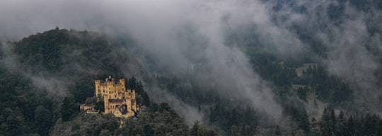 white concrete castle during daytime in Hohenschwangau Castle Germany