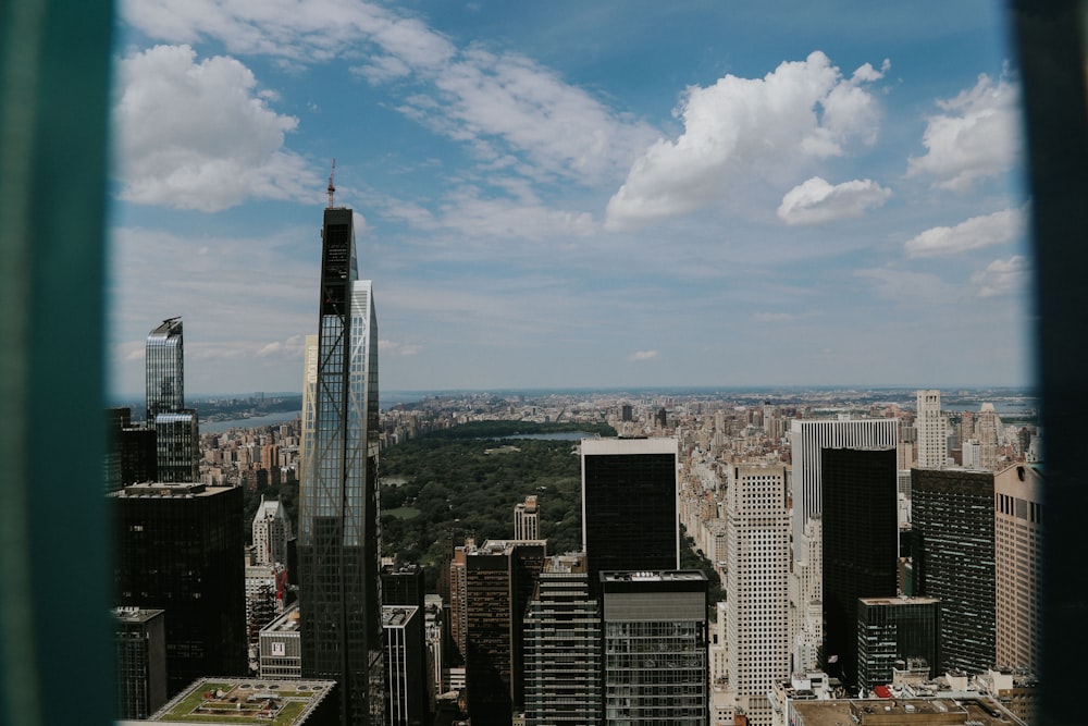 high-angle photography of high-rise buildings