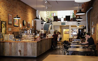 people in a bar close-up photography