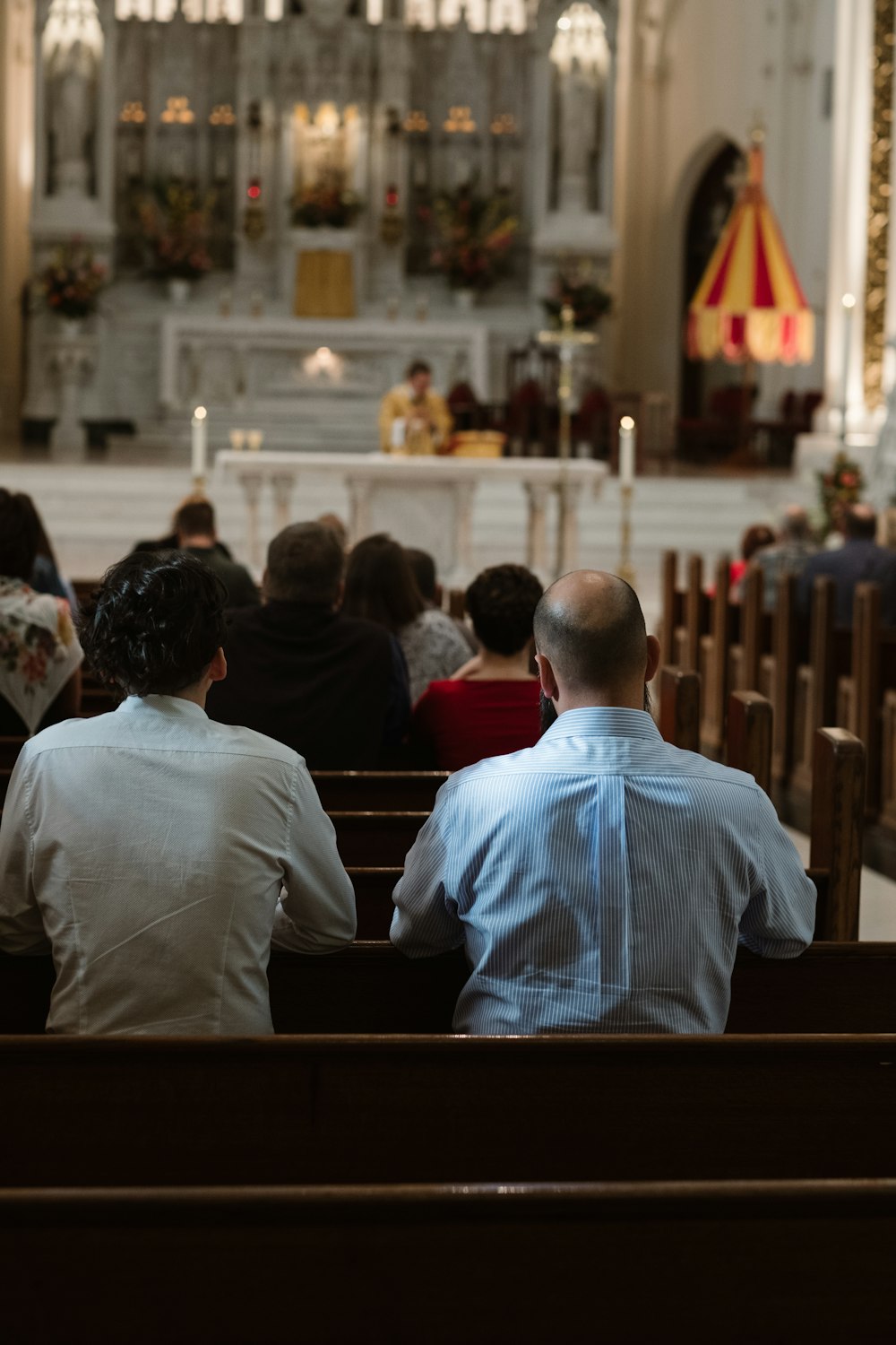 people inside church