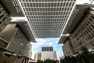 white concrete building under blue sky