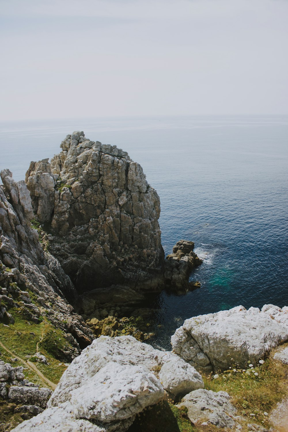 high-angle photography of blue beach