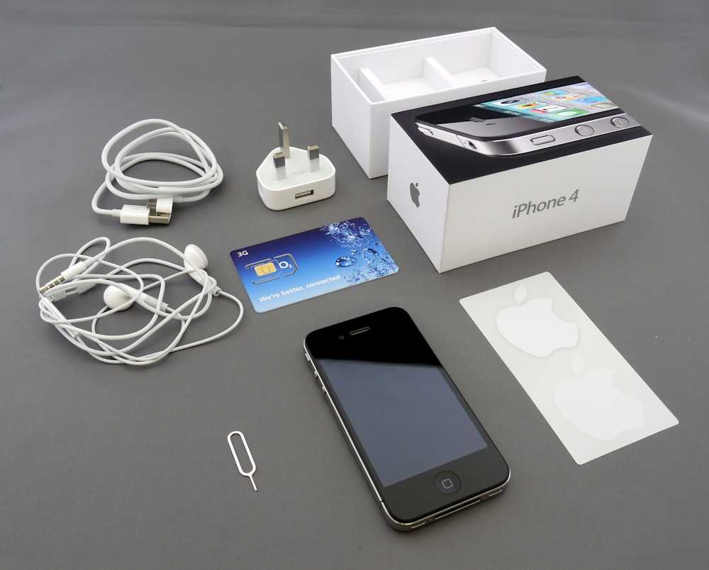 black iPhone 5 with box