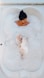person taking bubble bath - bubble bath day - January 8