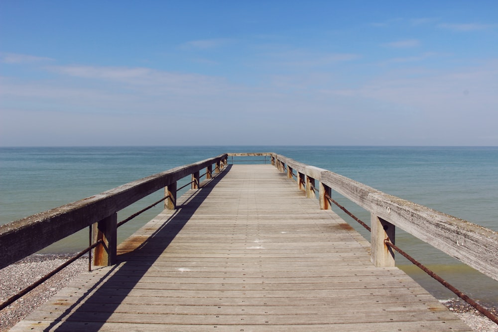 brown wooden dock