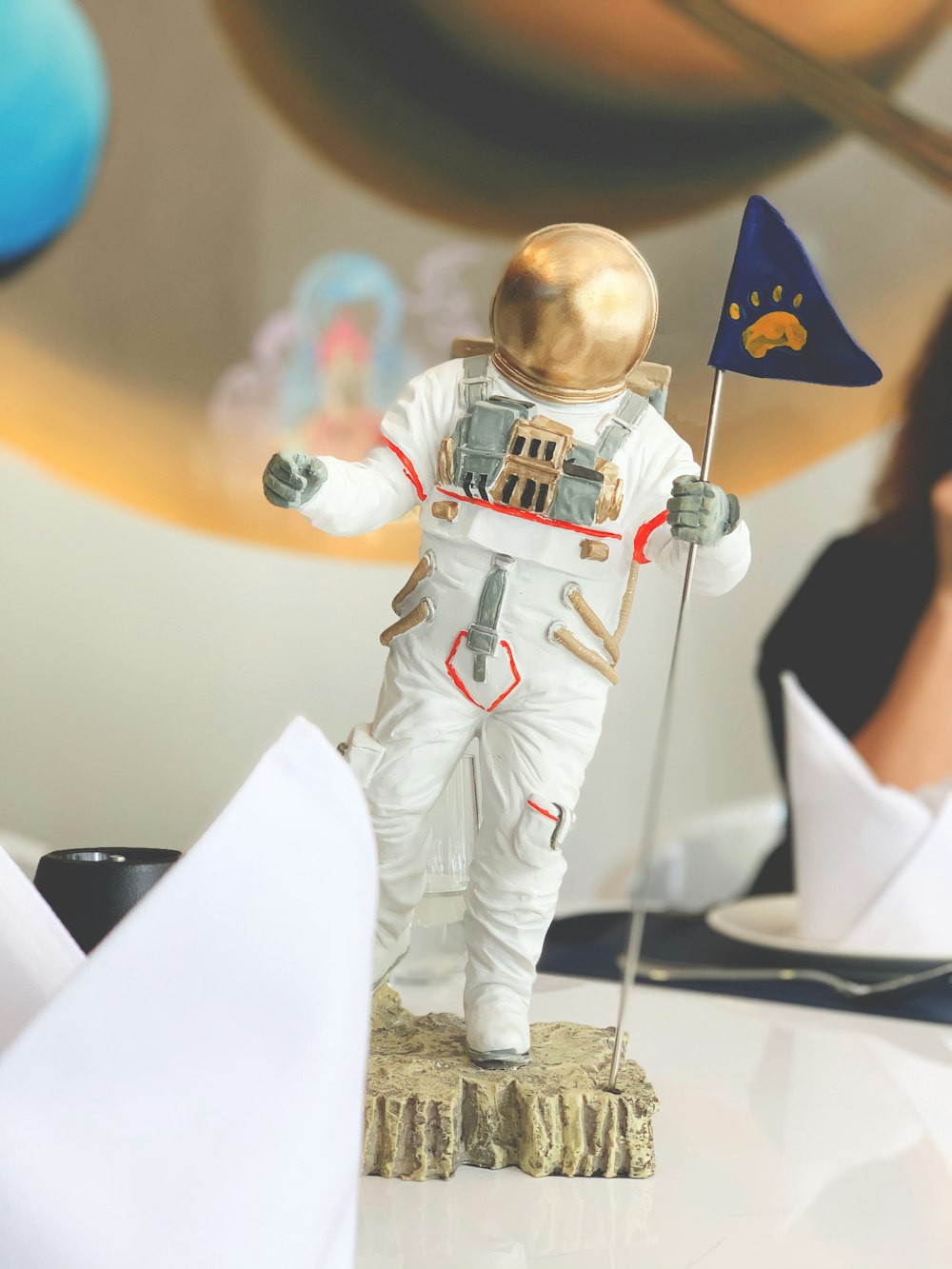 standing astronaut figurine