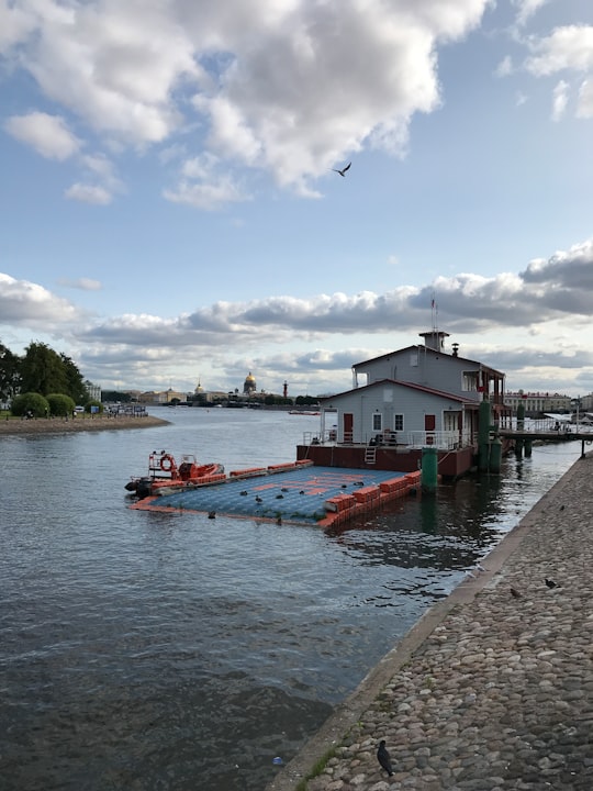 dock during daytime in Peter and Paul Fortress Russia