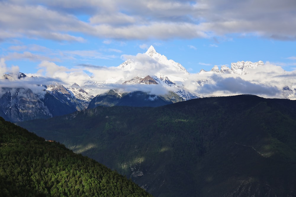 green mountain range