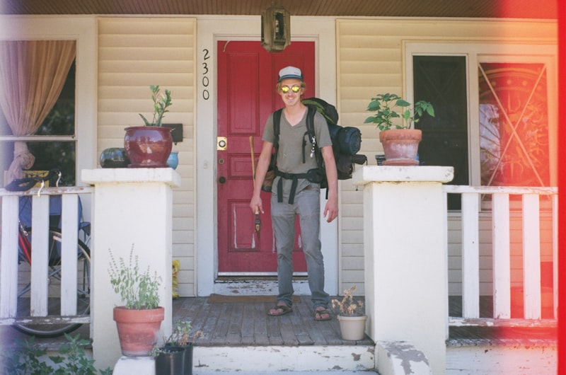 Person arriving at a new stable home in Houston