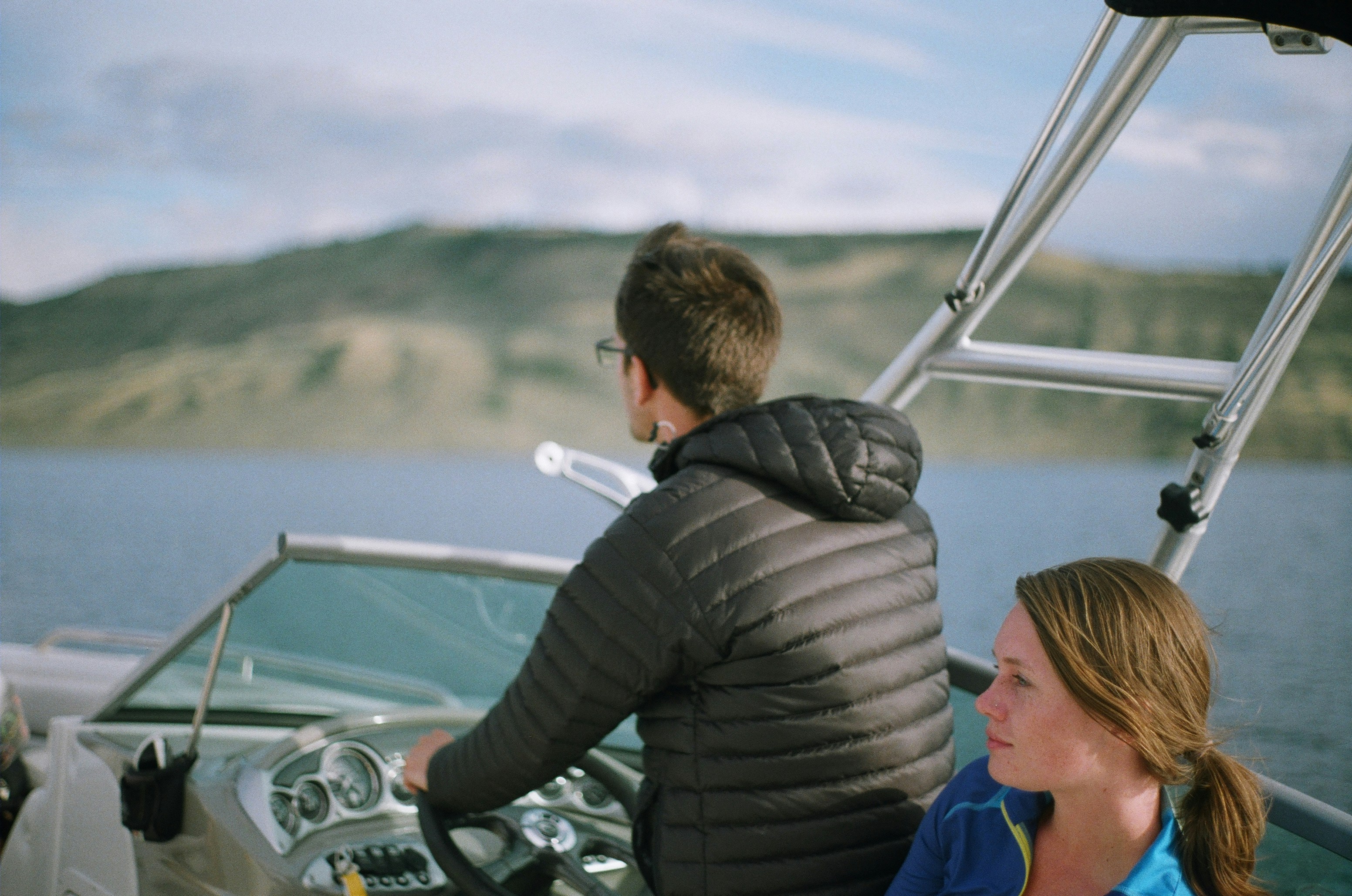 men's black bubble jacket