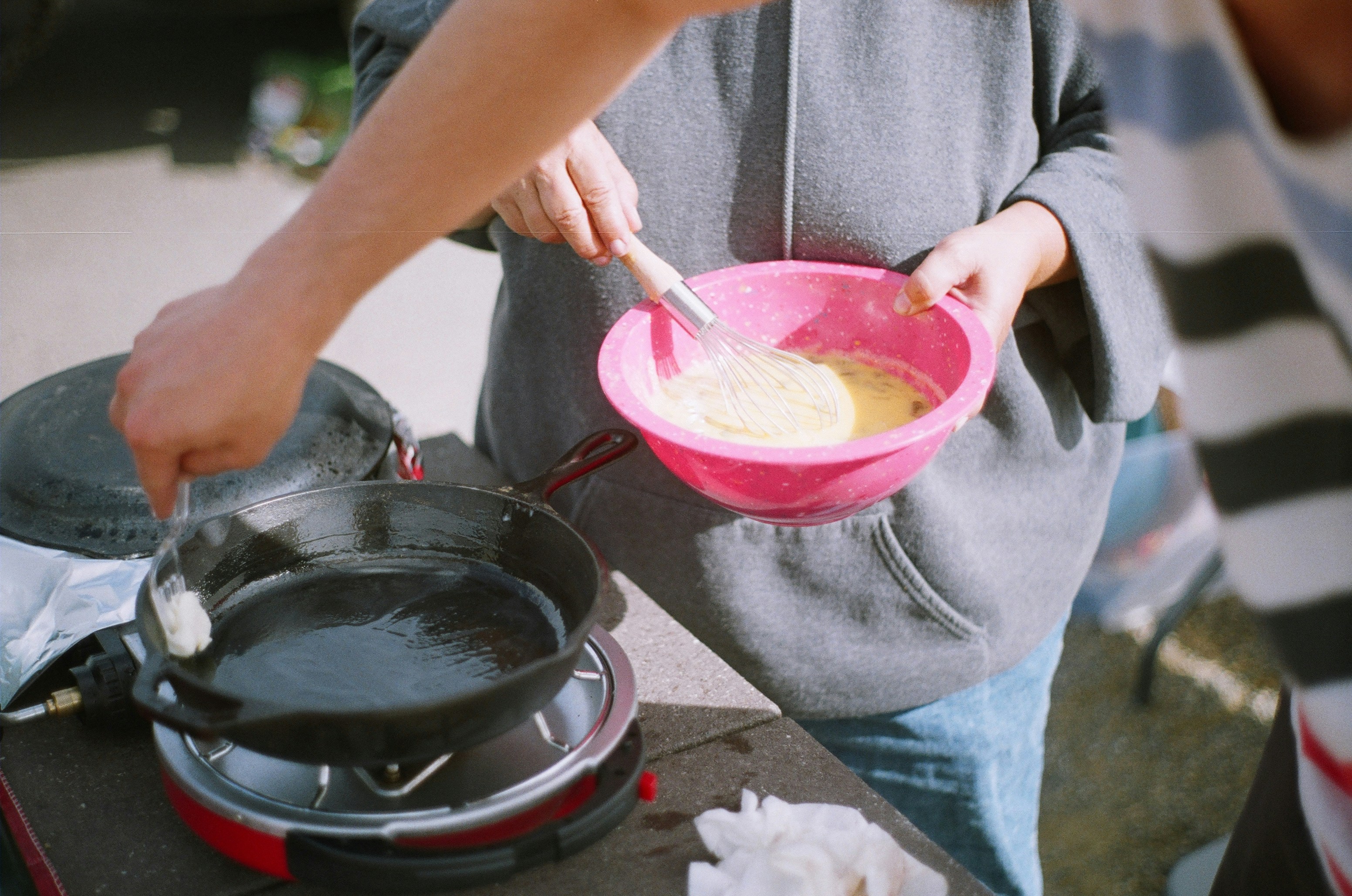 washing machine drum with baking soda