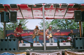 people performing on stage