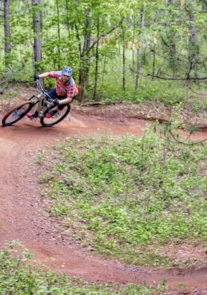 man riding bicycle