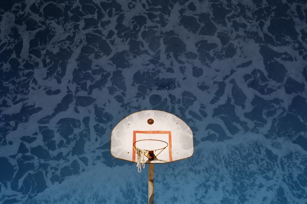 white basketball system,