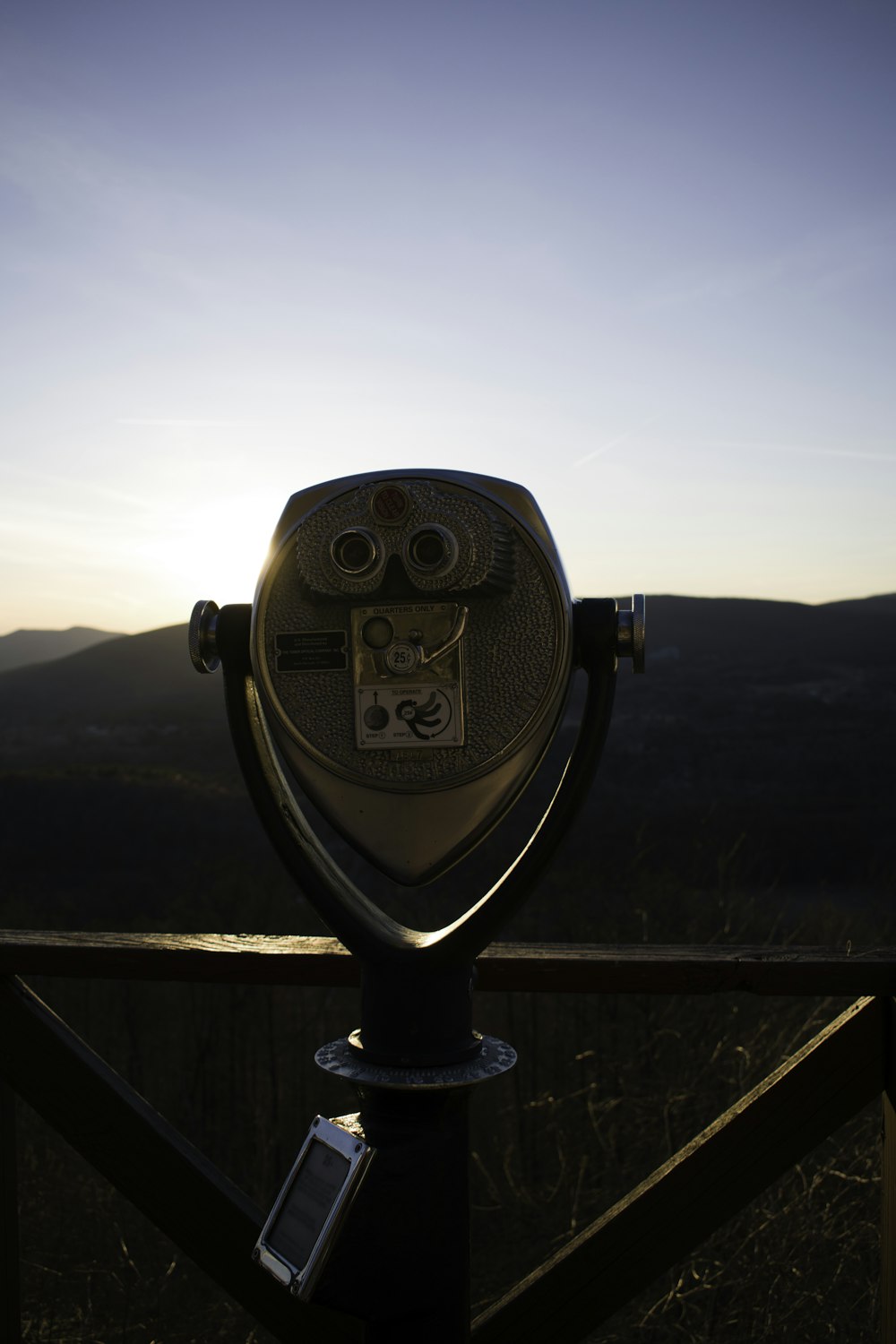 tower viewer facing mountains