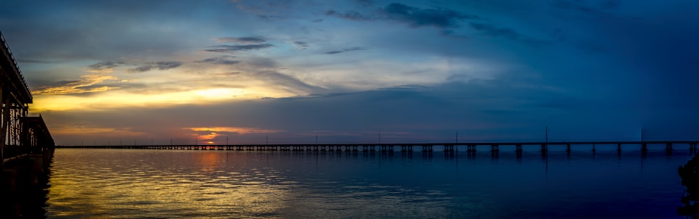 docked at the sea during sunset