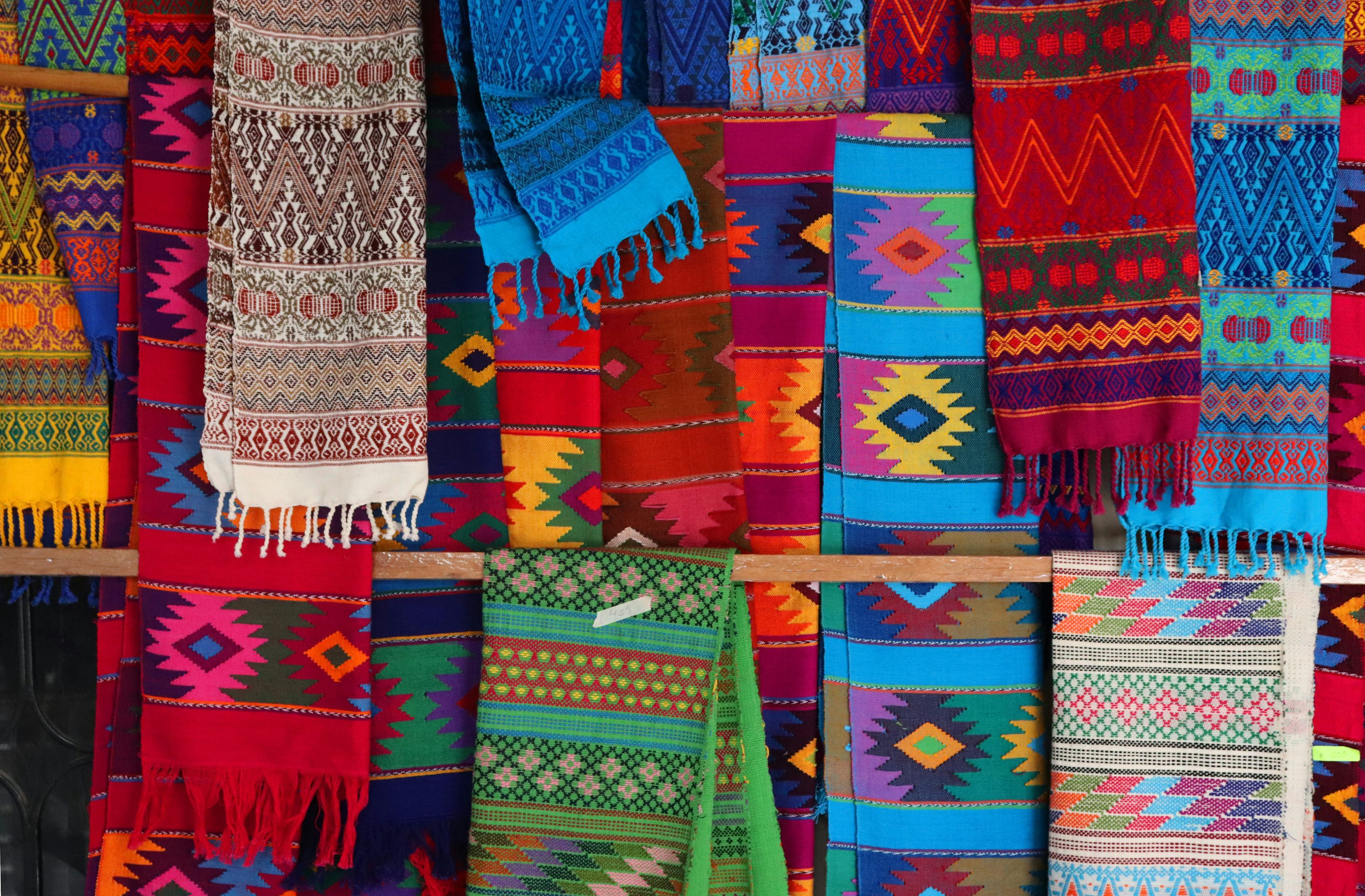 multicolored textiles lot
