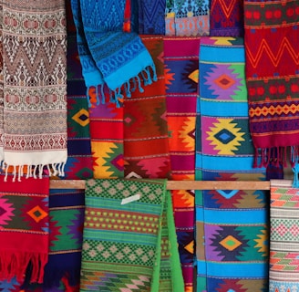 multicolored textiles lot