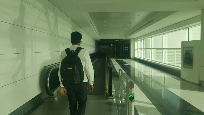 Arrival at Dubai International Airport