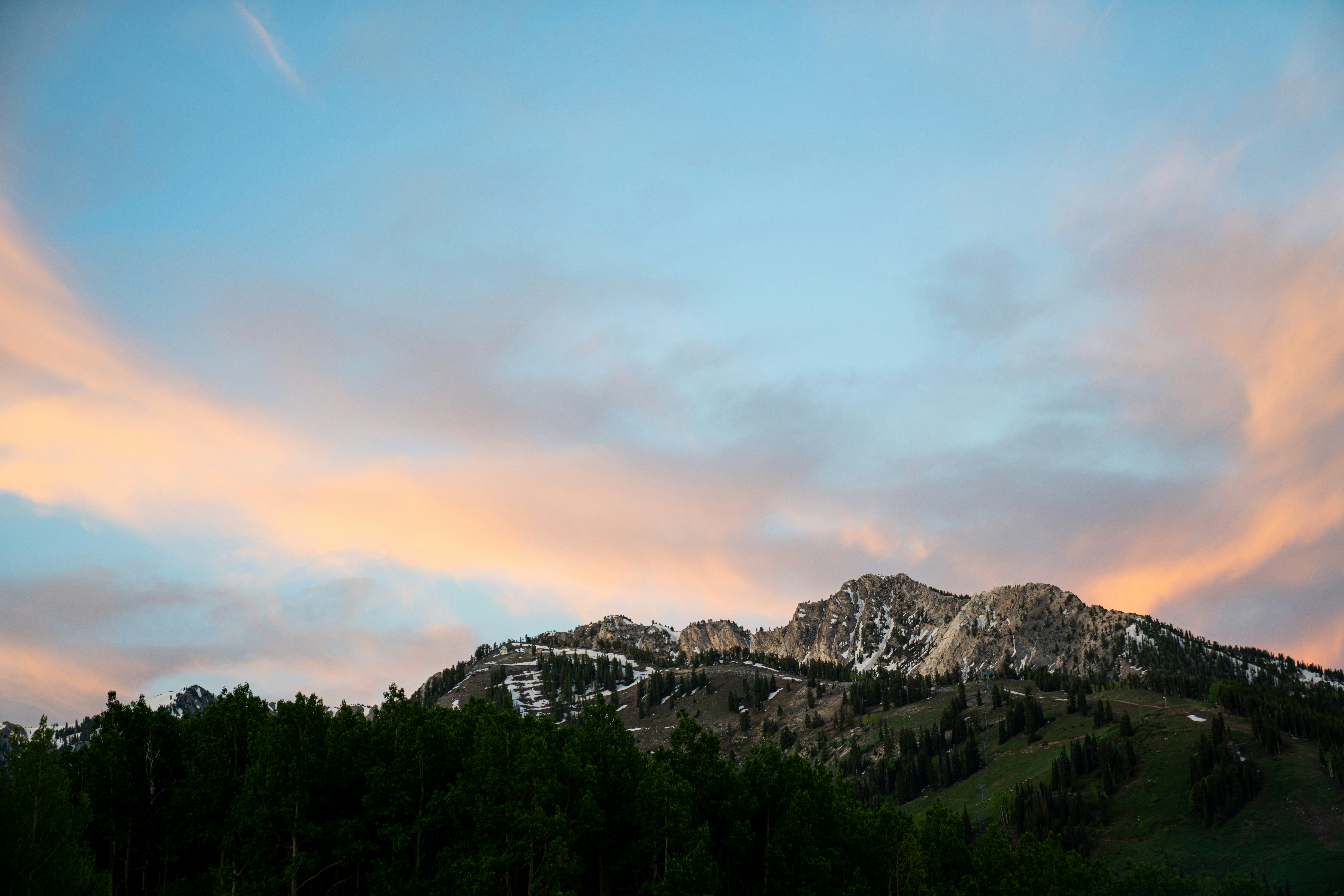 brown bare hills