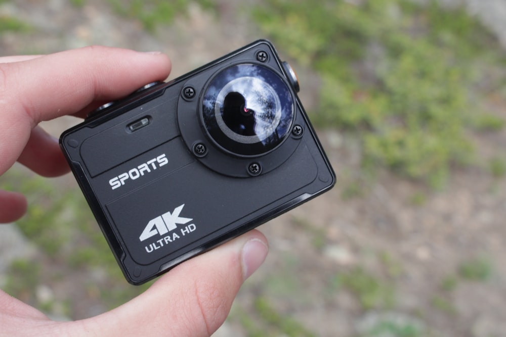 black 4K Ultra HD Sports action camera