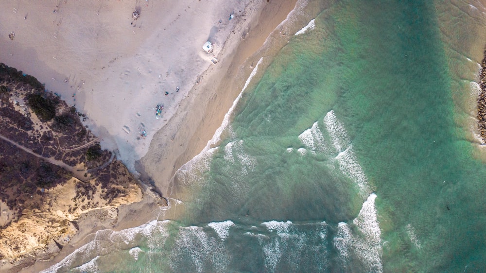 aerial photography of sea