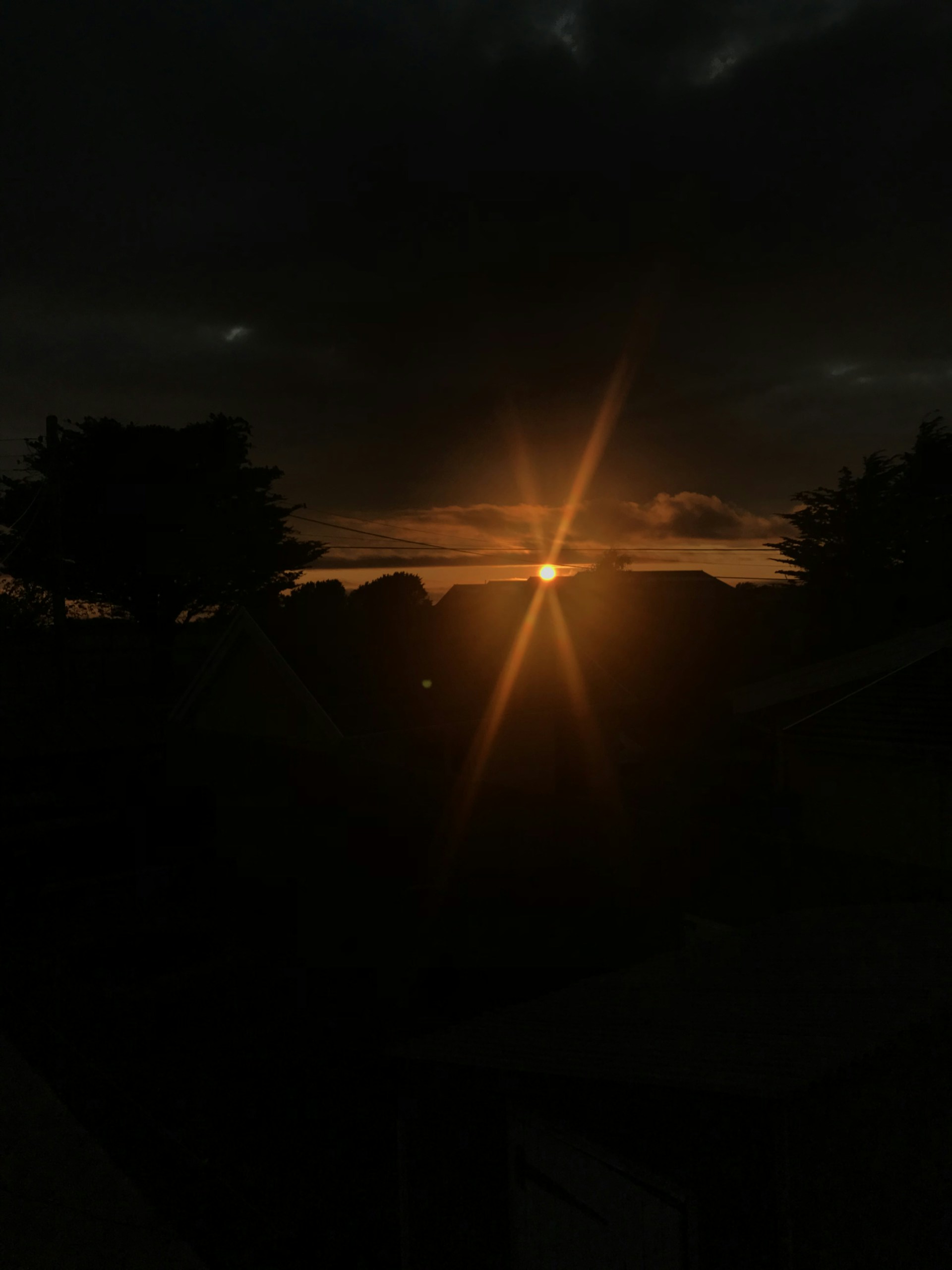 silhouette of mountain