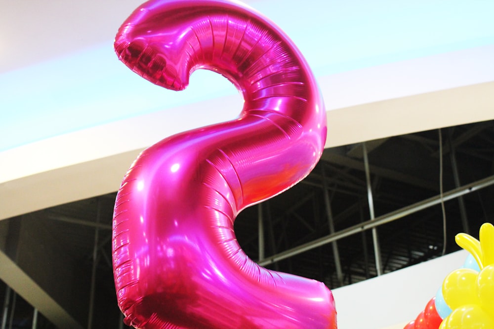 pink letter s balloon