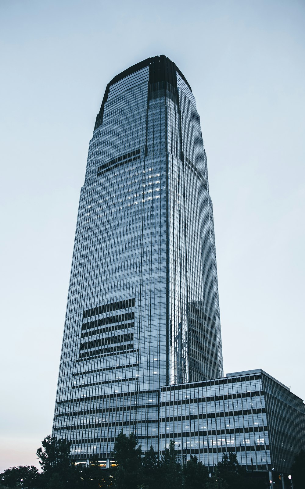 black high-rise building