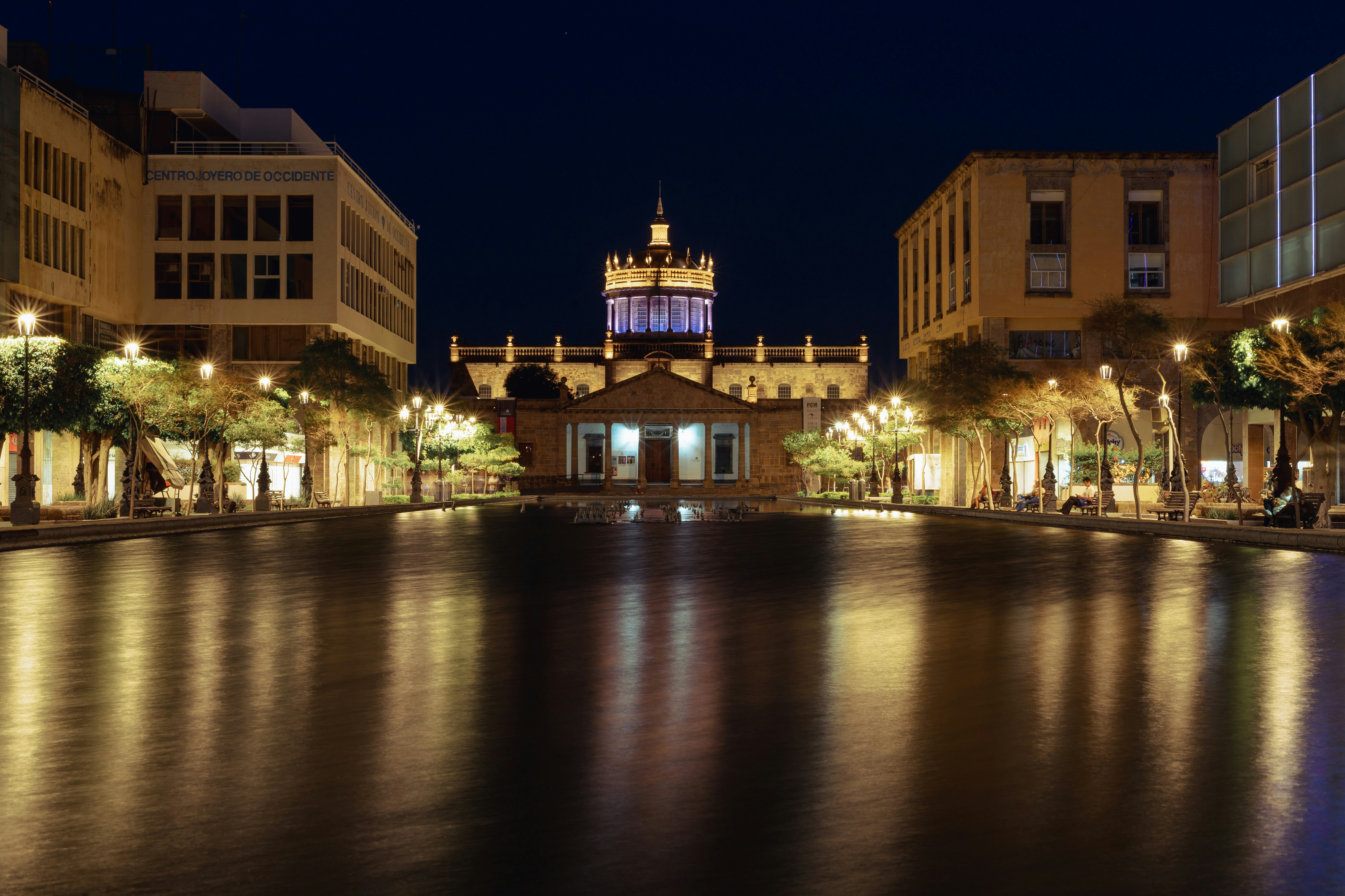 brown and white concrete buildings, Hospicio Cabañas