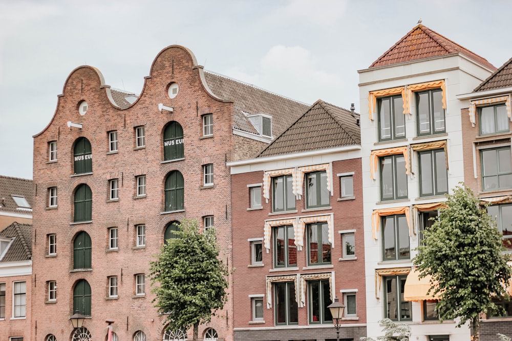 edificio in cemento marrone