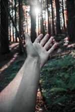 left person's hand