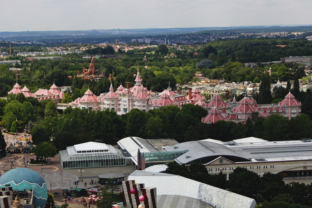 aerial photo of buildings and trees during daytime