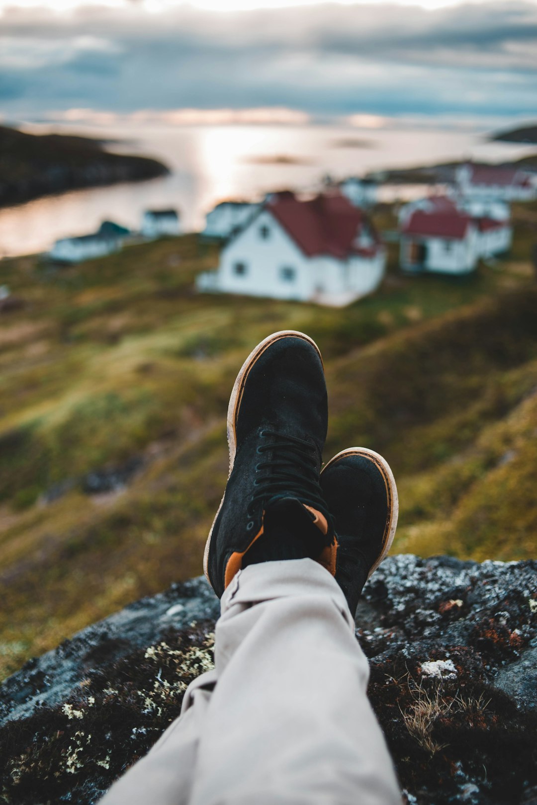 black-and-white low-top sneakers