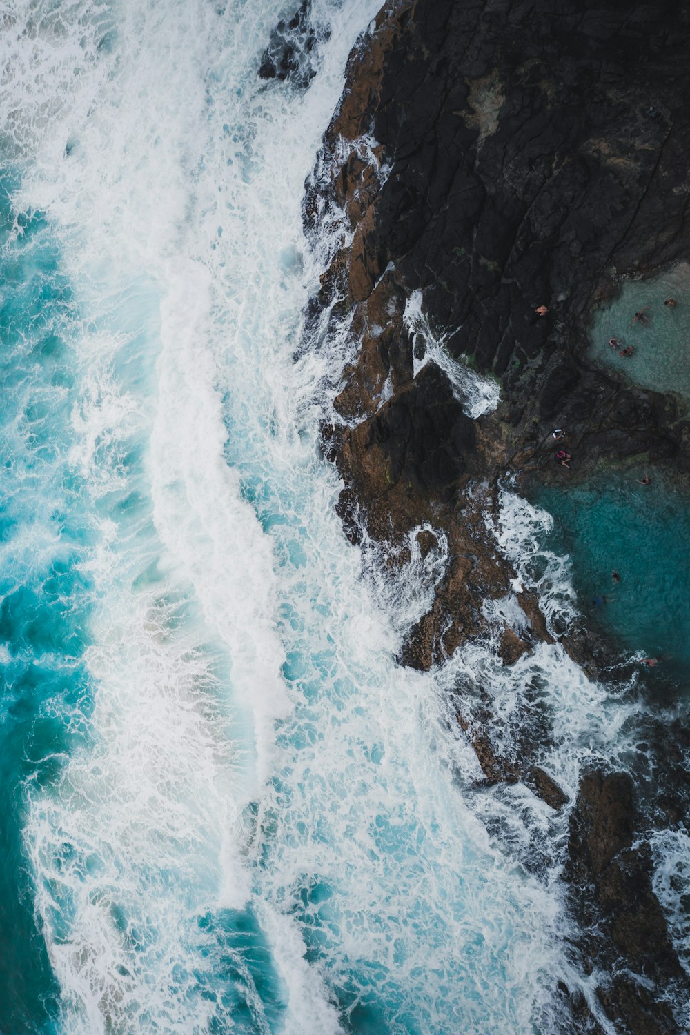 aerial ocean waves