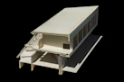 white building scale model