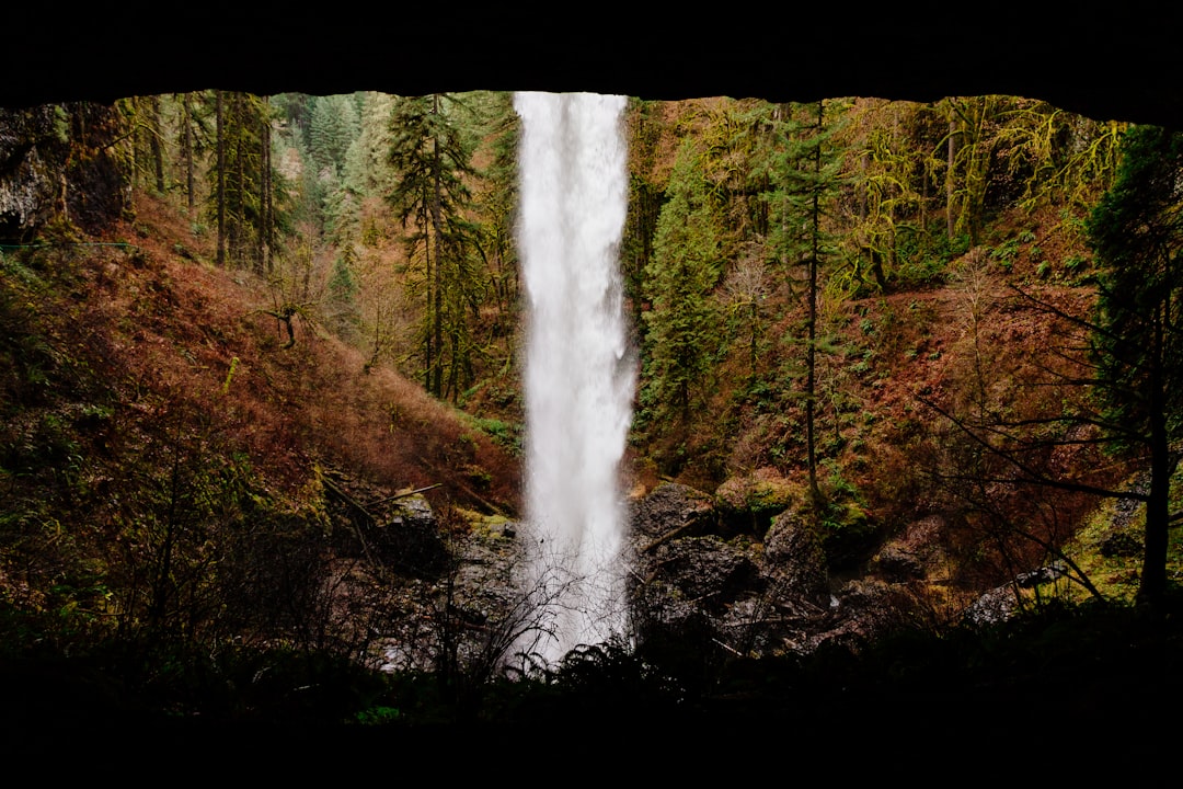 time lapse photo of waterfalls