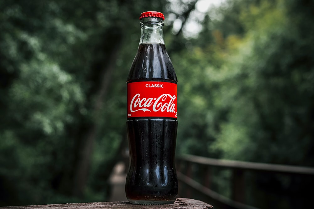 Botella de vidrio de Coca-Cola
