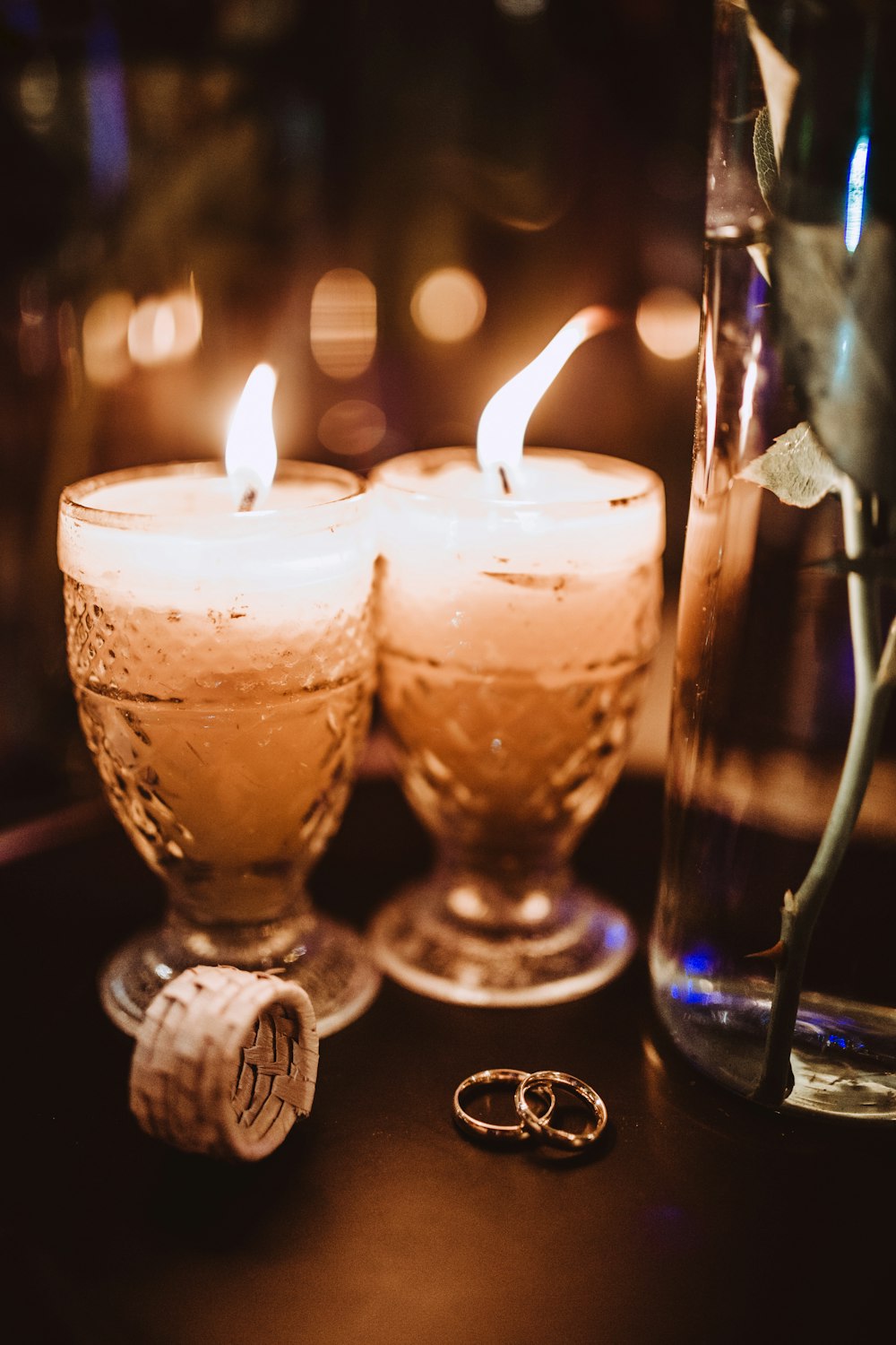 Dos velas de candelita