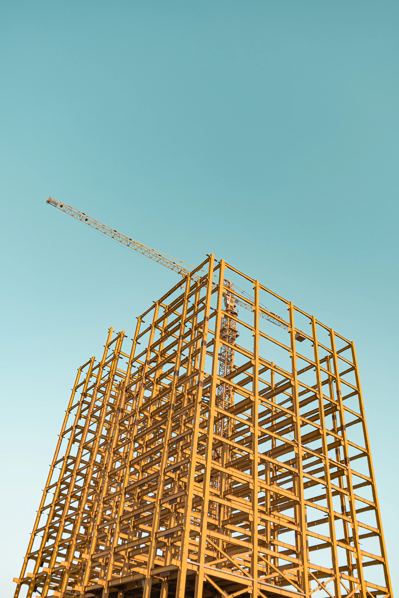 Ceiling and wall framing prepared for services installation