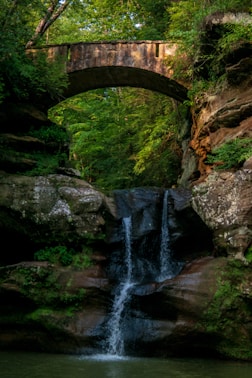 waterfalls close-up photography