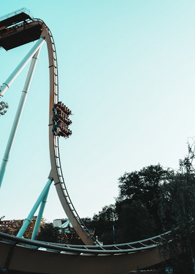 white roller coaster