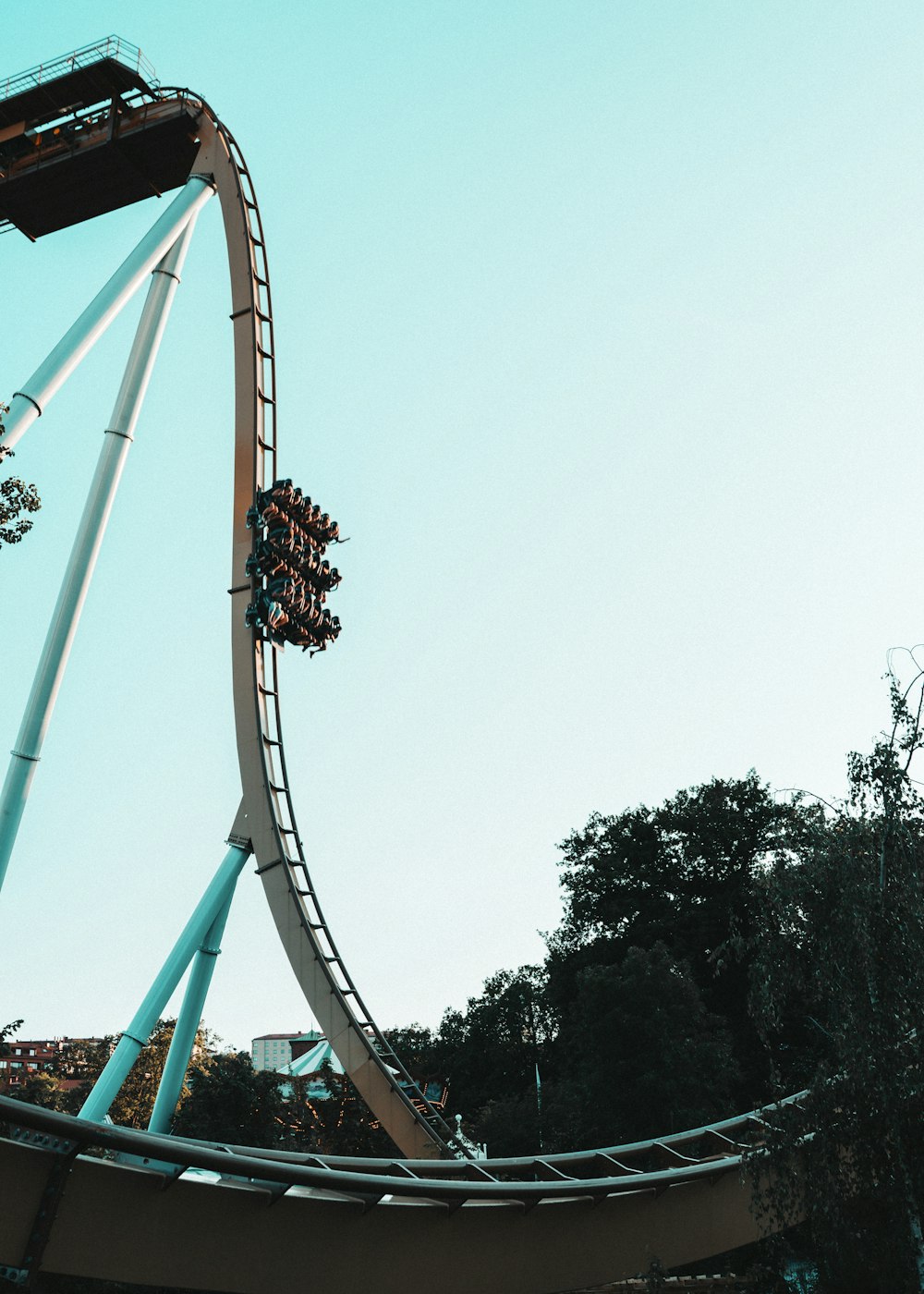 white roller coaster