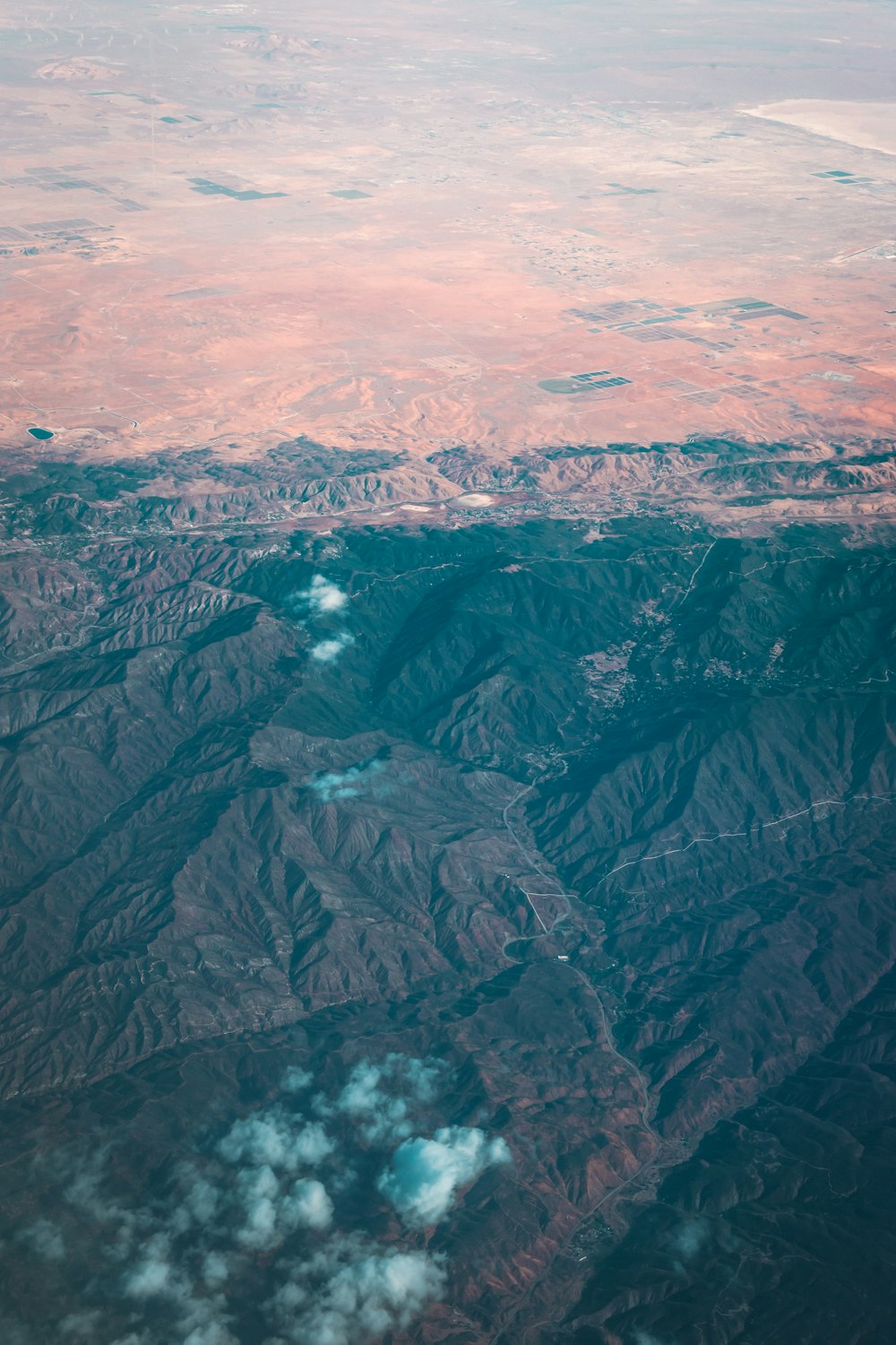 brown mountain aerial photo
