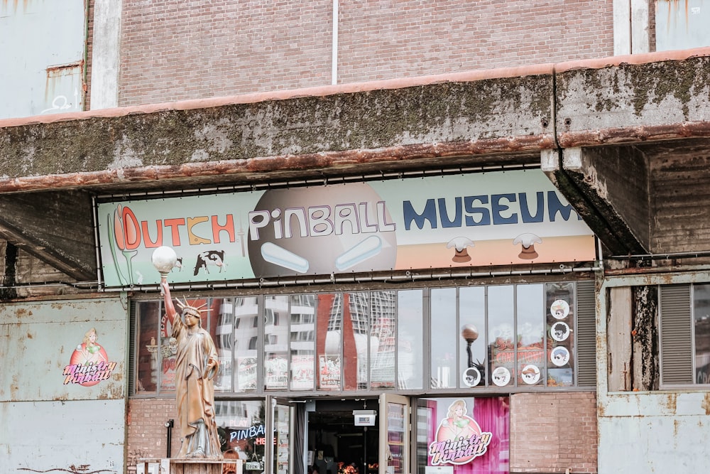 Dutch pinball museum sign