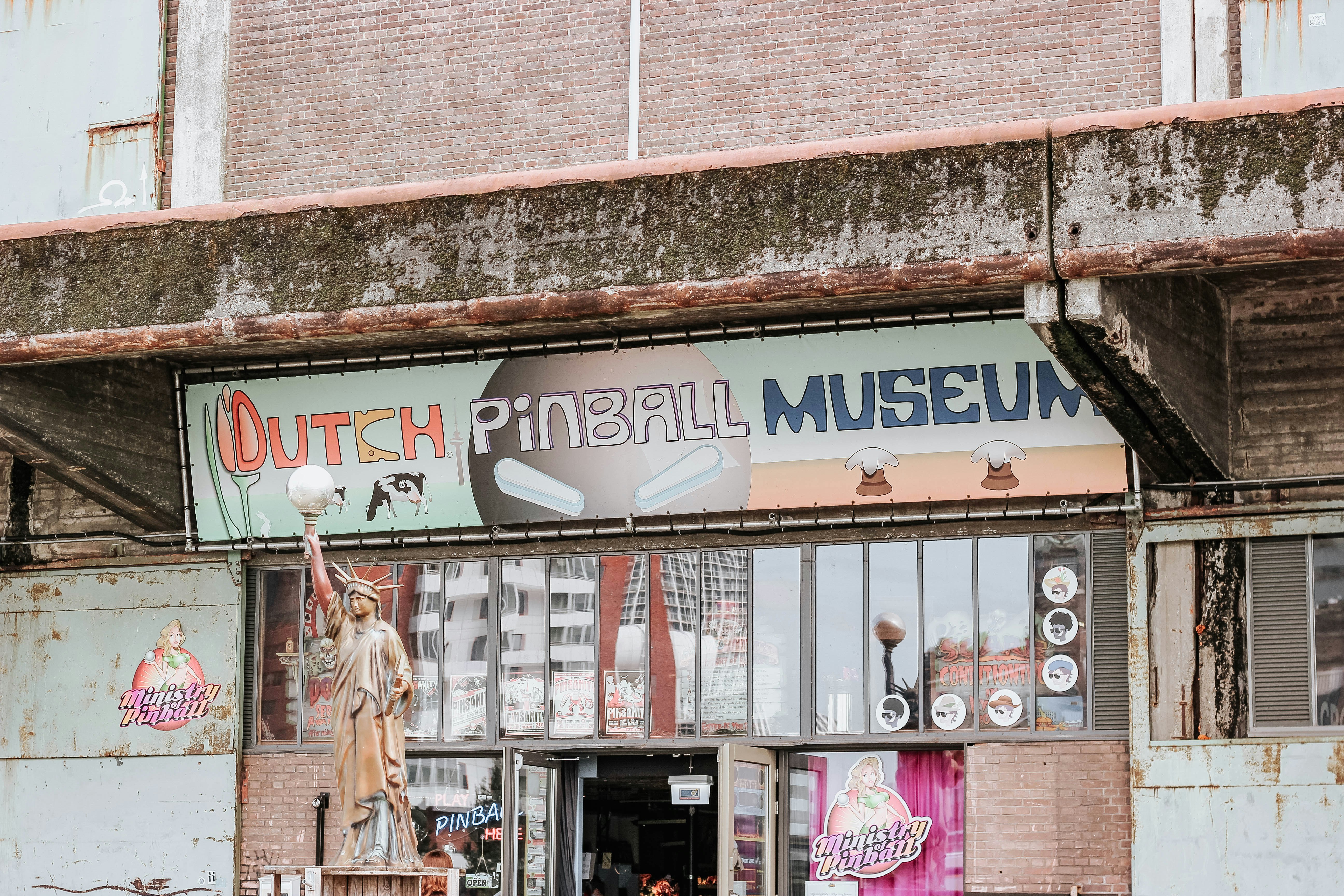 Dutch pinball museum sign