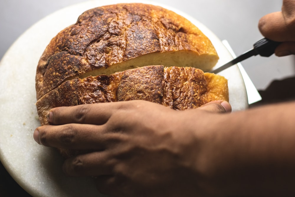 sliced baked cake