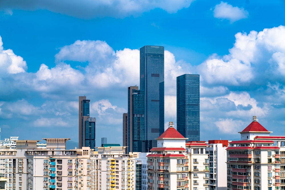 high-angle photography of high-rise buildings