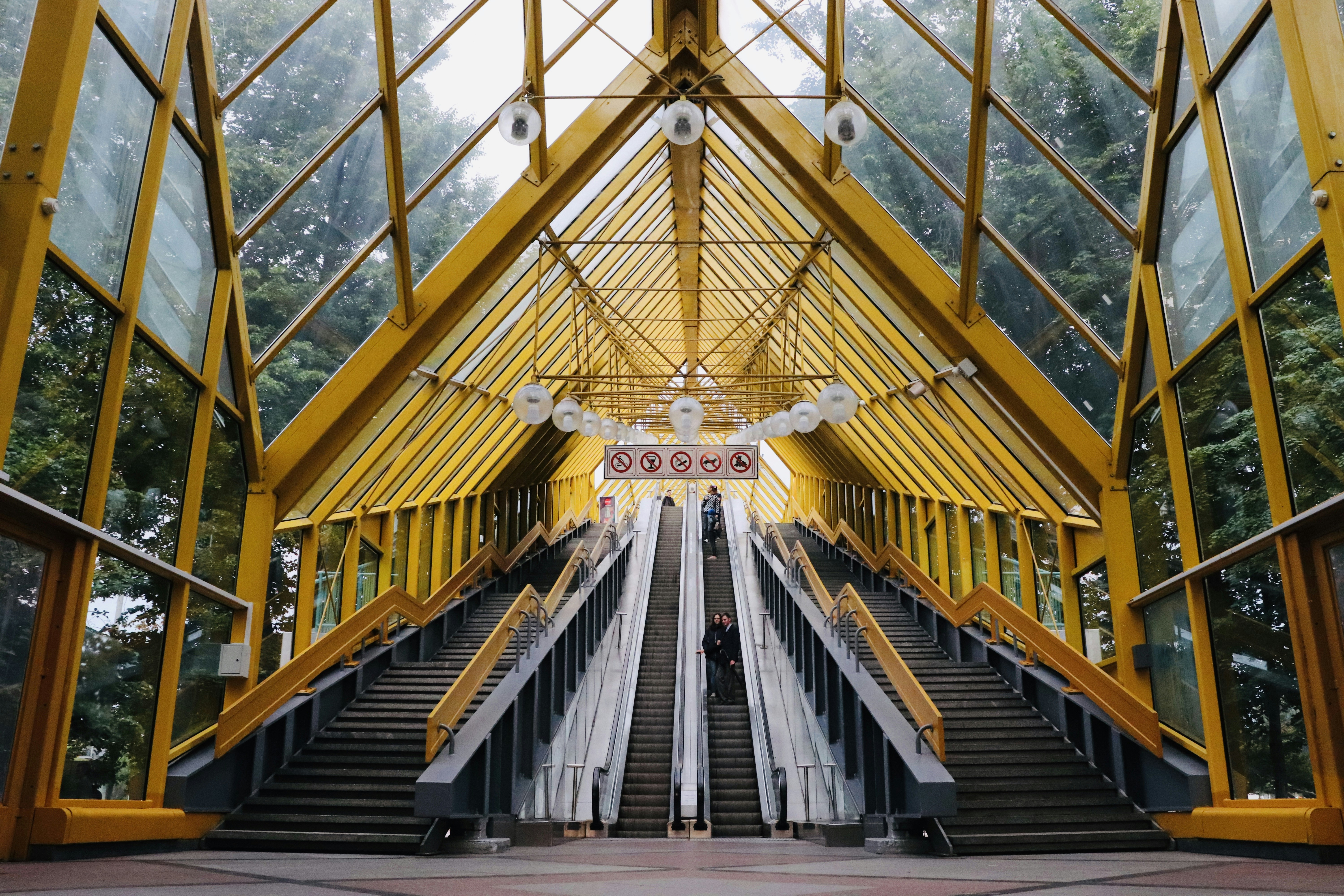 Black and yellow stairs photo Free Moscow Image on Unsplash