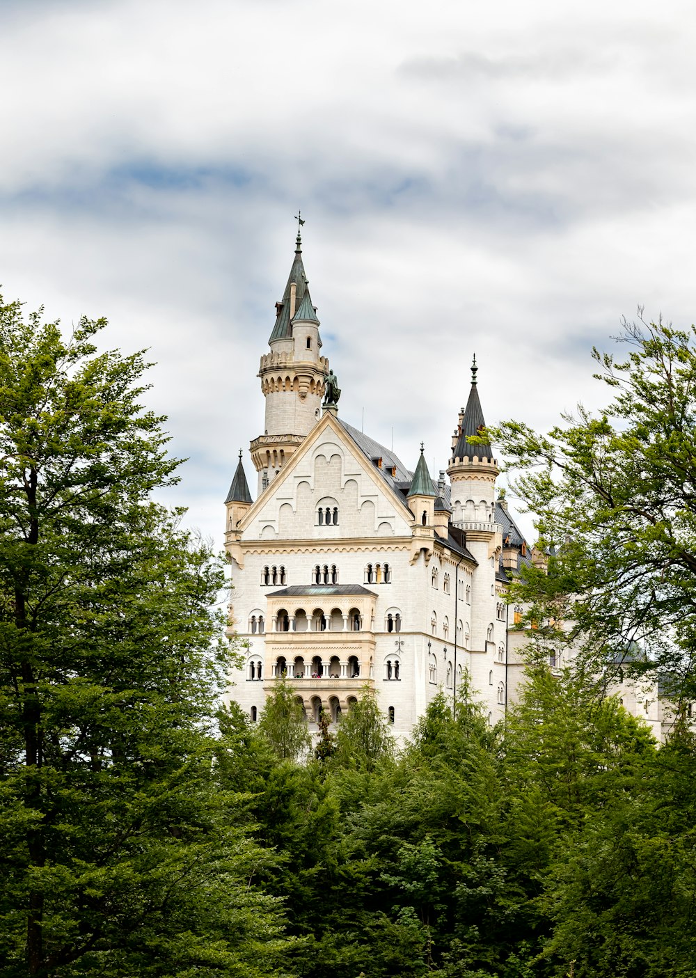 white and gray castle